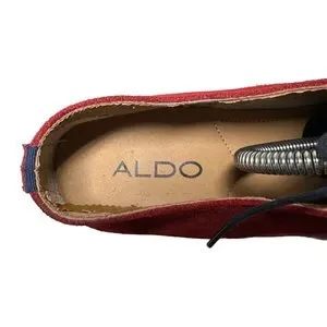Aldo | Shoes | Aldo Mens Red Suede Caliva Oxford Dress Shoes  display picture 1